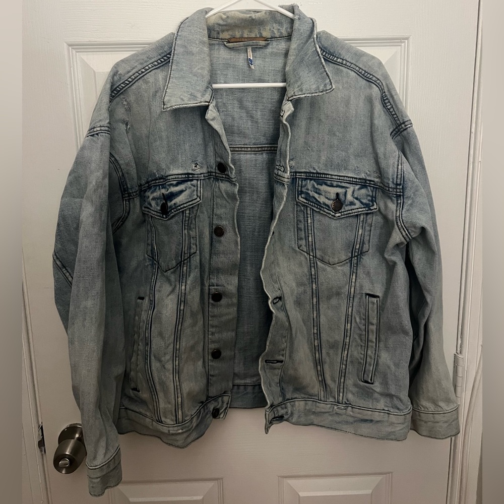 Free People light blue denim jacket